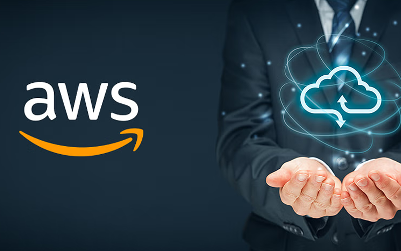 Abstract cloud and digital network background representing SAP and cloud services